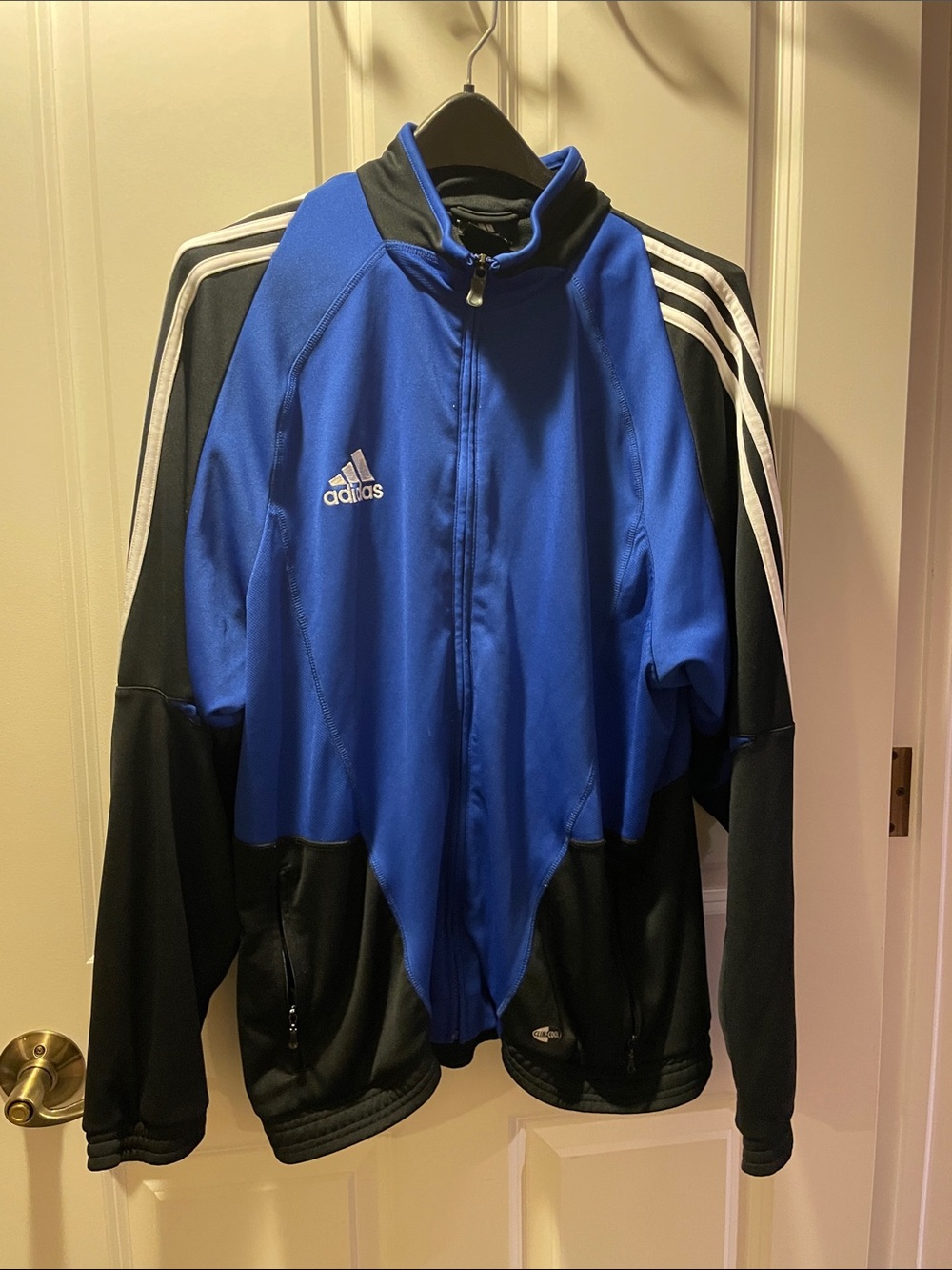 Vintage Adidas Climacool Men's Track Jacket Size M Black/Blue